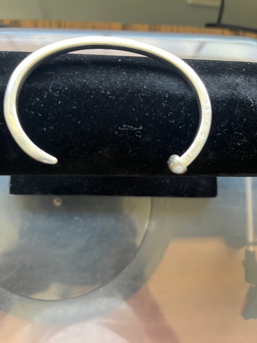 Silver plated bracelet used a few times!